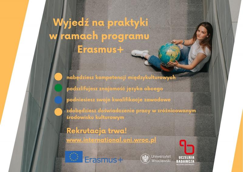 wyjedż na praktyki w ramach Erasmus +